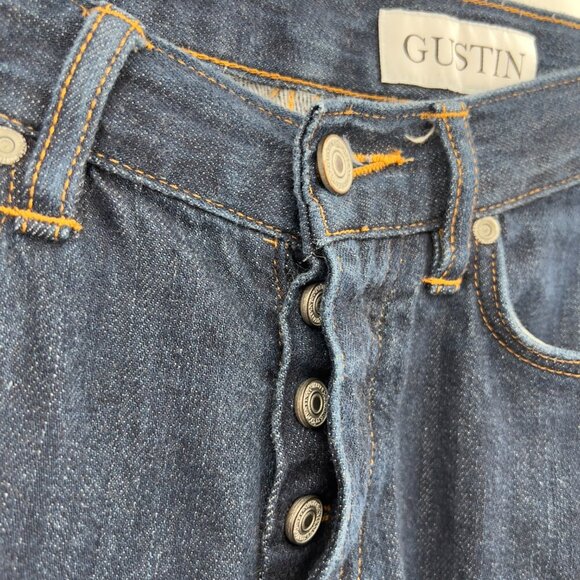 GUSTIN Raw Selvedge Denim Jeans - Slim Fit - Size 31 - Picture 4 of 14